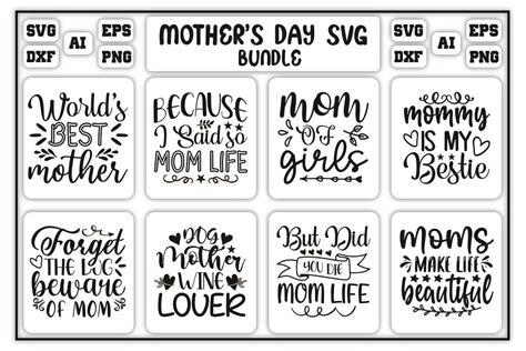 Mothers Day Svg Bundle Bundle · Creative Fabrica