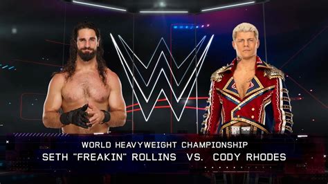 Wwe K Legend Difficulty Seth Freakin Rollins Vs C Cody Rhodes For