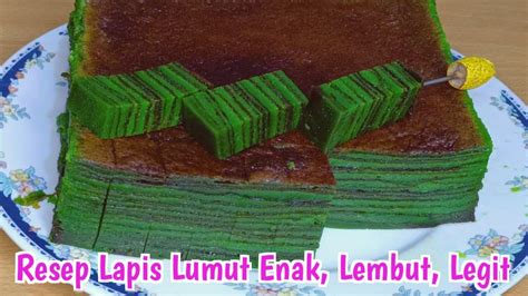 Resep Lapis Lumut Enak Legit Super Lembut Rasa Premium Cuma Butir