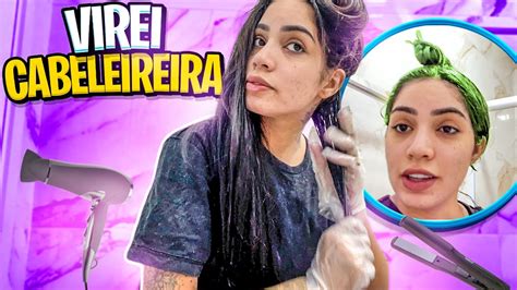 PINTANDO O CABELO SOZINHA EM CASA CANAL DA HENNY YouTube