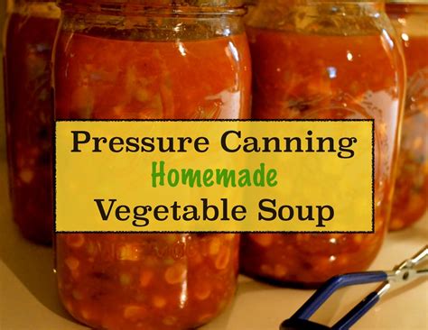 Pressure Canning Homemade Vegetable Soup Homemade Vegetable Soups