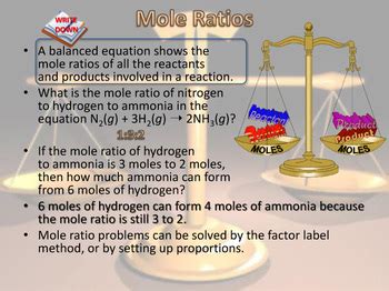 Stoichiometry - Mole Ratios by Evan Silberstein | TpT 