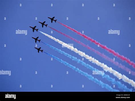 Red Arrows Display team UK Stock Photo - Alamy