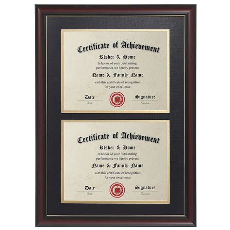 Elskerandhome Double Diploma Frames 14x20 For Two 85x11 Diplomas