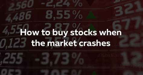 What To Do When The Stock Market Crashes At Catherine Banks Blog