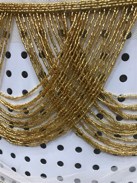 9 Color Heavy Bead Fringe Trim For Haute Couture Handmade Etsy