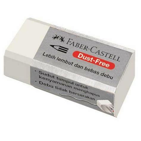 Jual Penghapus Pensil Faber Castell Ujian Dust Free Eraser Hitam