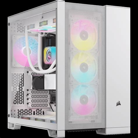 6500d Airflow Mid Tower Dual Chamber Pc Case White