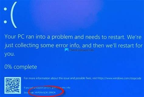 So Beheben Sie Den Bluescreen Hypervisor Error Unter Windows 11 10