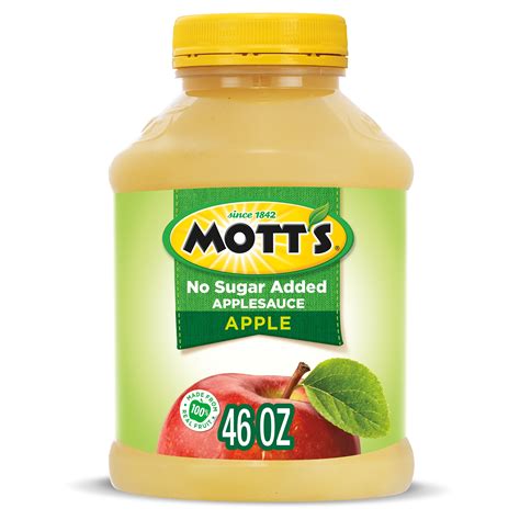 Mott's No Sugar Added Applesauce, 46 oz jar - Walmart.com