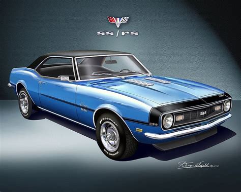 1968 Chevrolet Camaro Ssrsz28 Art Prints By Danny Whitfield Comes In