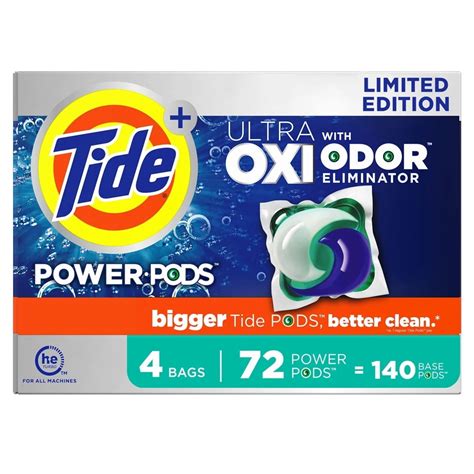 Tide Power PODS Ultra OXI With Odor Eliminators Laundry Detergent