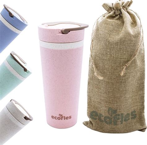 Ecofles Thermosbeker Travel Mug Lekvrije Koffiebeker To Go