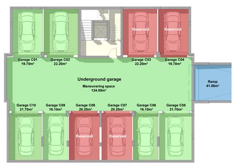 Underground Parking Lot Floor Plan