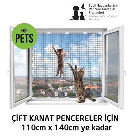 Winblock Pets Kediler Için Pencere Güvenlik Ağı Kedi Filesi Sistemi