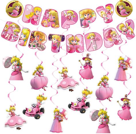 Amazon Princess Peach Birthday Decorations Princess Peach Party