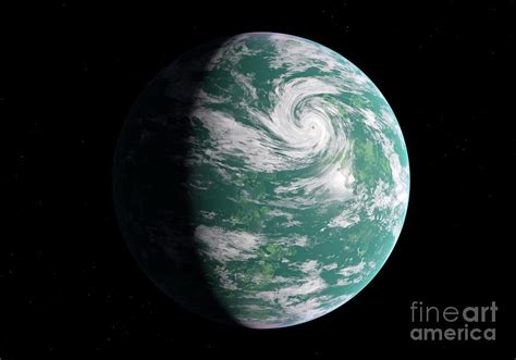 Green Planet Photograph by Walter Myers/science Photo Library