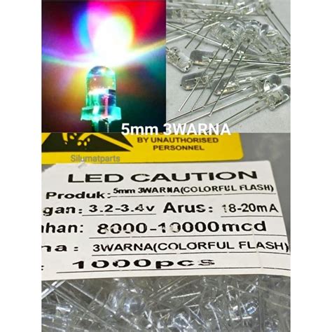 Jual Pcs Led Mm Putih Nyala Warna Led Putih Rgb Mm Lampu