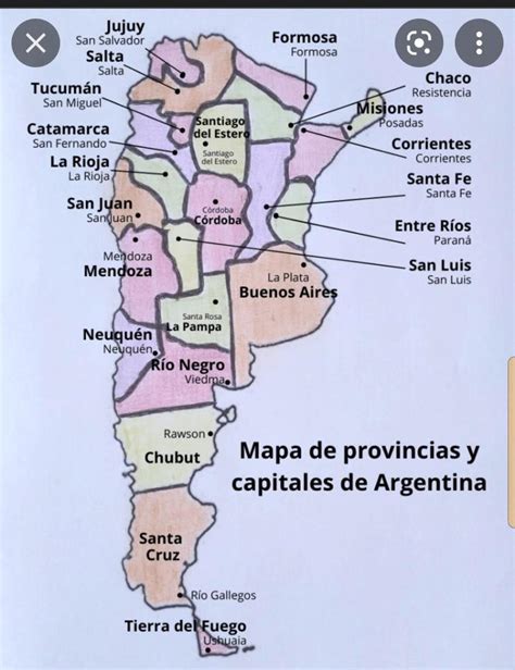 Realizar El Mapa De Argentina Con Sus Provincias Y Capitales Brainly Lat