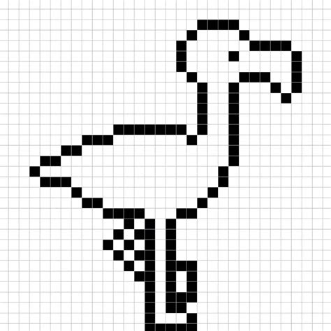 Comment Dessiner Un Flamant Rose En Pixel Art Mega Voxels