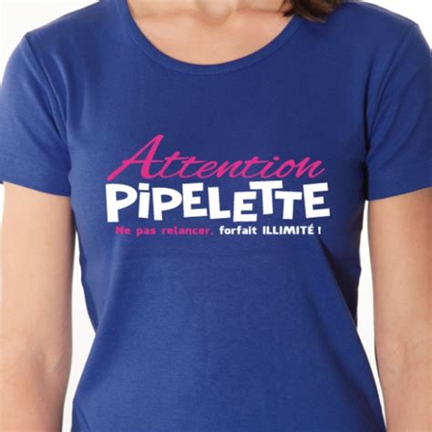 T Shirt Coup De Coeur Attention Pipelette Avomarks