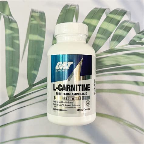 Sale EXP 03 2024 L Carnitine 500 Mg 60 Vegan Capsules GAT SPORT