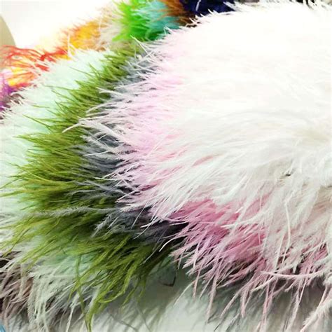 China Colorful Ostrich Feather Trims For Skirt Dress Costume Feather