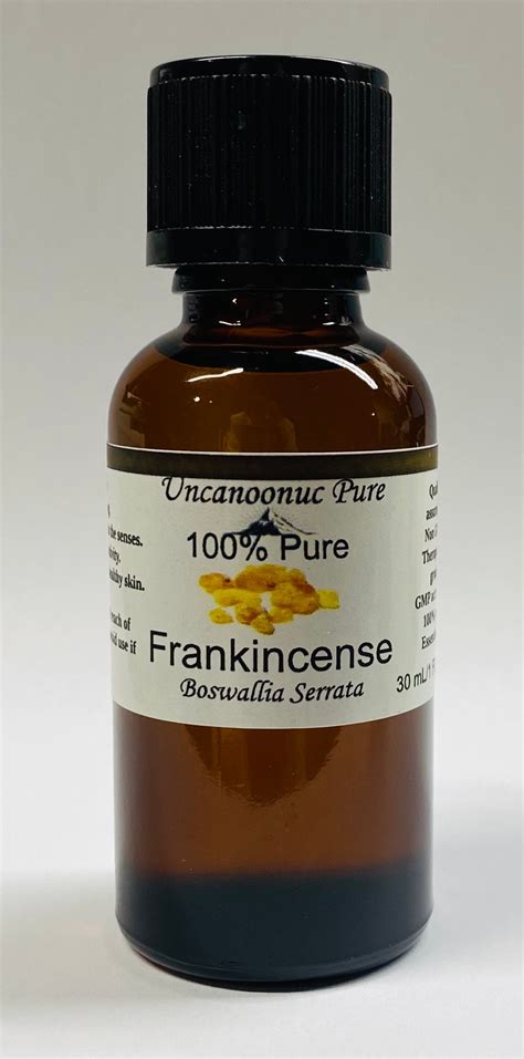 Frankincense 100 Pure Essential Oil Iso Certified Gmp Etsy