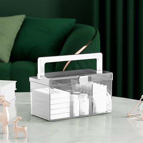 Yyeselk Storage Bins With Lids Clear Plastic Storage Bins Cosmetics