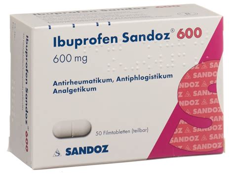 IBUPROFENE Sandoz Filmtabl 600 Mg Blist 100 Stk Online Bestellen