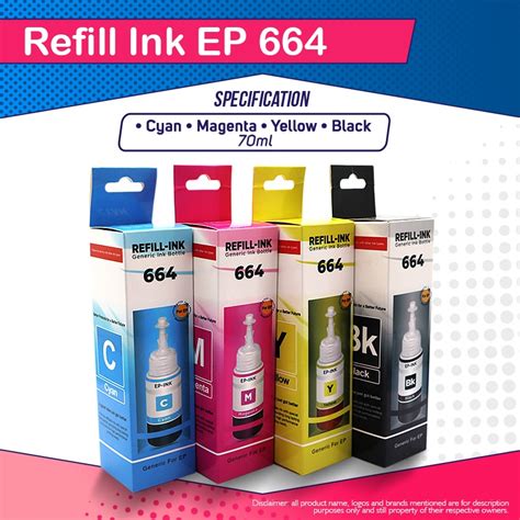 Refill Ep Ink For Printer L L L L L L L L