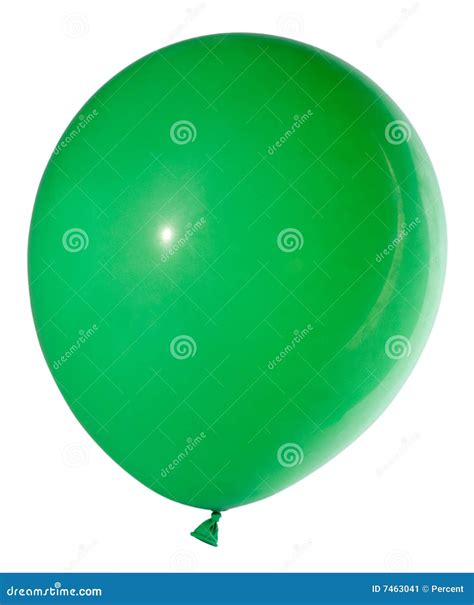 Swollen Green Balloon Stock Image Image Of Green Flying 7463041