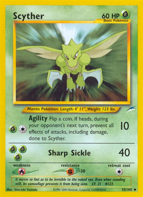 Scyther 55 105 Wert Bild Künstler Seltenheit Pokemonkarte de