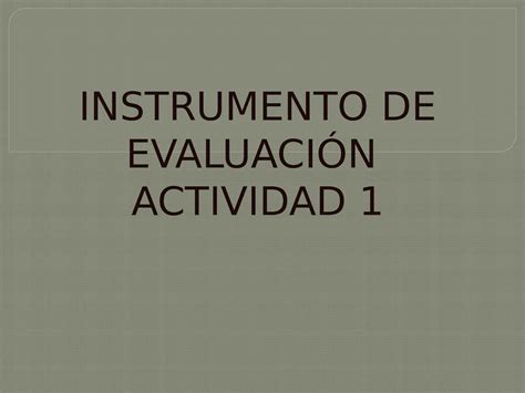 Calam O Instrumentos De Evaluaci N Proyecto Final