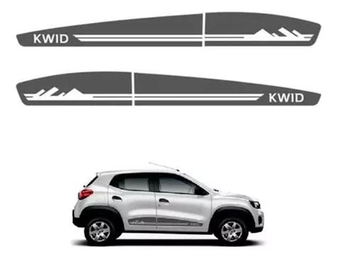 Faixa Lateral Renault Kwid Life Zen Montanha Adesivo Grafite MercadoLivre