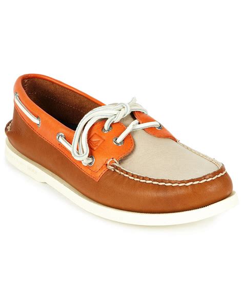 Sperry Top Sider Authentic Original A O Eye Tri Tone Boat Shoes