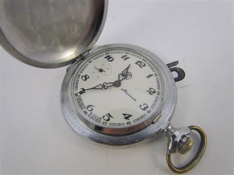 Antique Vintage Russian Pocket Watch Molnija Soviet Ussr Etsy