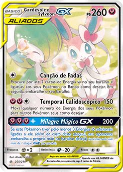 Gardevoir e Sylveon GX Elos Inquebráveis Banco de Dados de Cards do