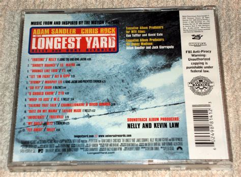 The Longest Yard (Soundtrack CD, 13 Tracks) Nelly, Lil’ Wayne, 216, Akon…