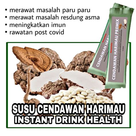 Fibre Minuman Susu Harimau Cendawan Tiger Milk Mushroom Powder