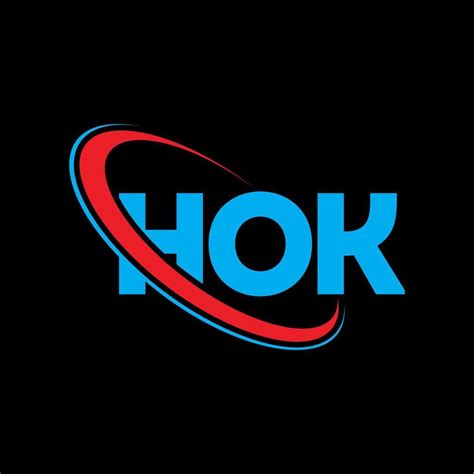 HOK Logo HOK Letter HOK Letter Logo Design Initials HOK Logo Linked