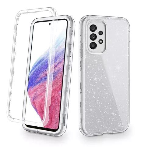 Kit Mica Cristal Funda Para Samsung Rigida Tres Pieza Mujer Color