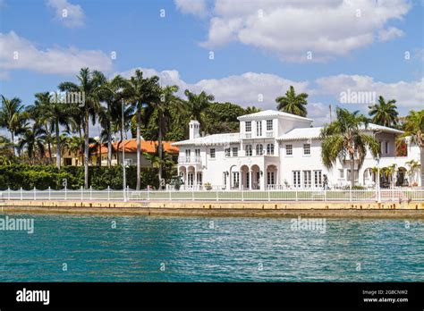 Miami Beach Florida,Biscayne Bay Star Island,42 Star Island Drive ...