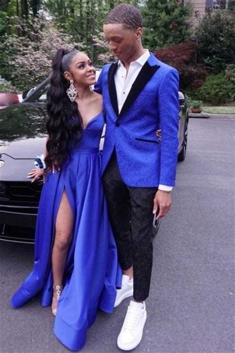 Royal Blue Prom Suit Dresses Images 2022