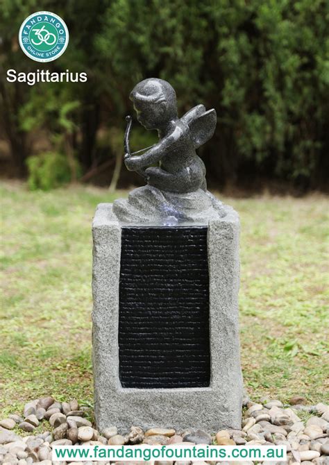 Sagittarius Zodiac Signs Water Feature Horoscope Astrology Fountain