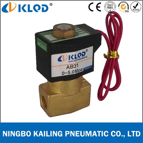 Ab31 Series Brass Direct Acting Solenoid Valve 24v China Solenoid