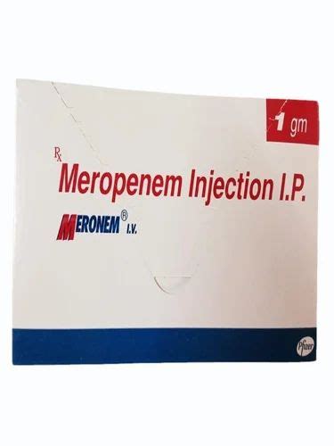 Meronem 1gm Meropenem Injection 20 Ml At 849 Vial In Gurgaon ID