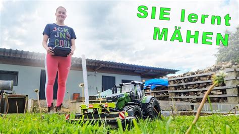 Lets Play RC Farming 10 FRAU übernimmt das Steuer ECHTES Mähwerk