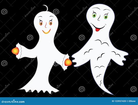 Ghosts Couple Stock Illustration 76861876