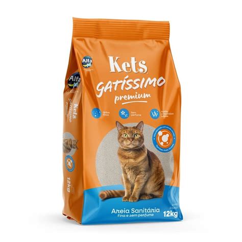 Areia Sanitária Premium Kets Gatissimo 12kg para Gatos Shopee Brasil